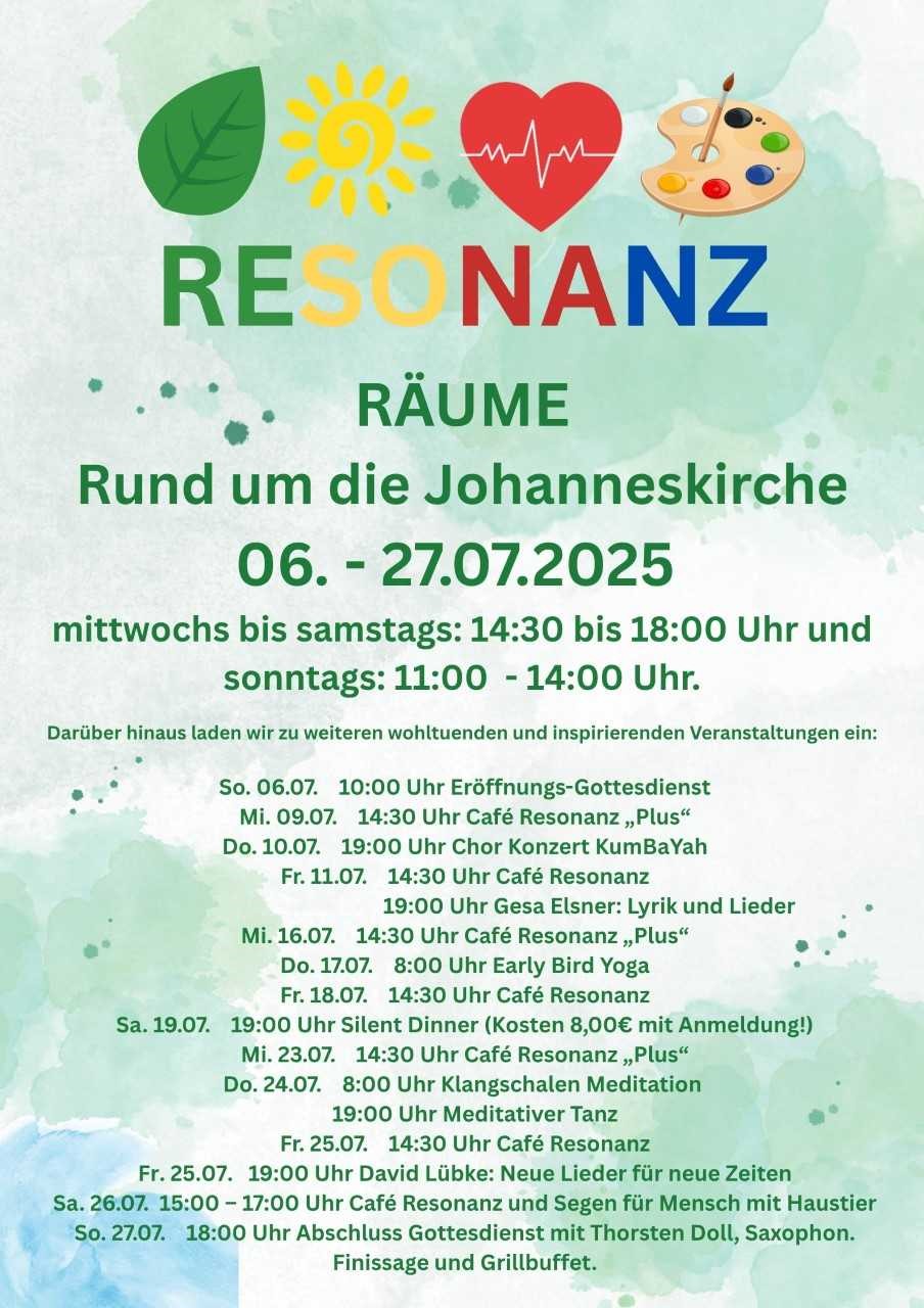 Programm der Sommergarten-Aktion