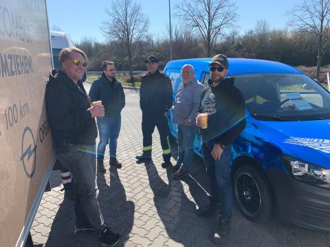 Pause auf der Rückfahrt nach Deutschland: Langsam darf die Entspannung kommen.