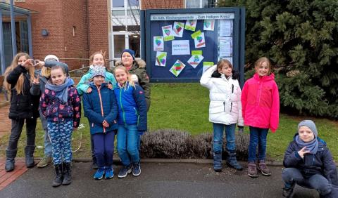 Schaukasten fertig - alle zufrieden!
